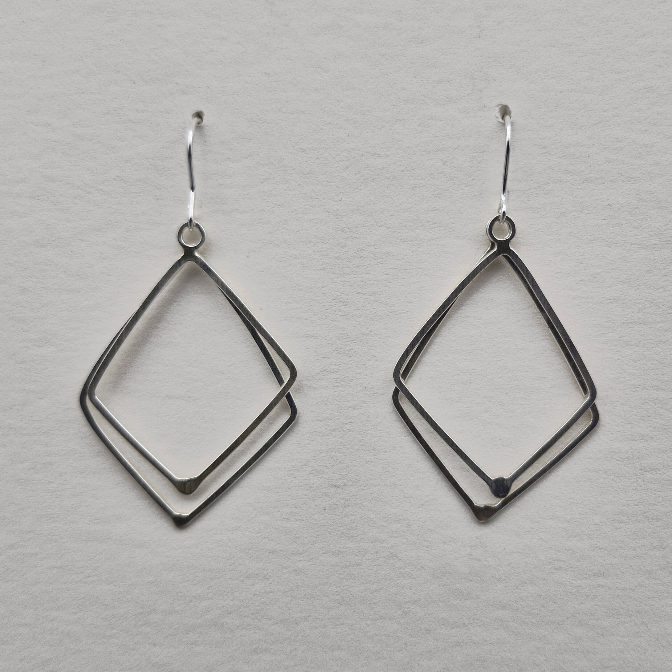 Square double silver, örhänge <span>Catarina Hällzon</span> - Bild 4